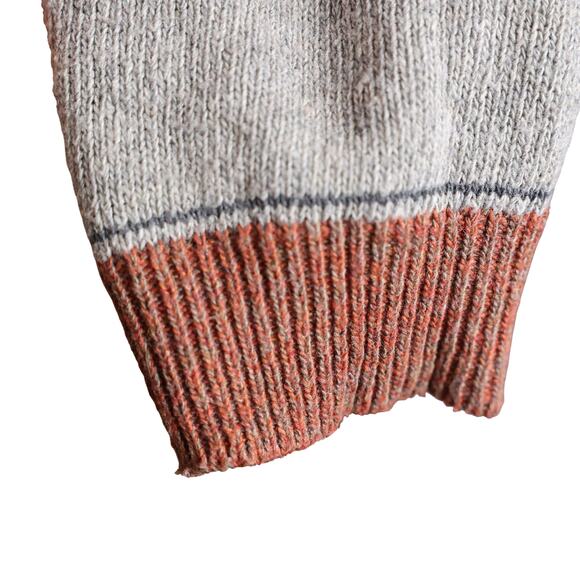 Goldstitch Brown Striped Fringe Cardigan Sweater | Size M - Picture 9 of 10